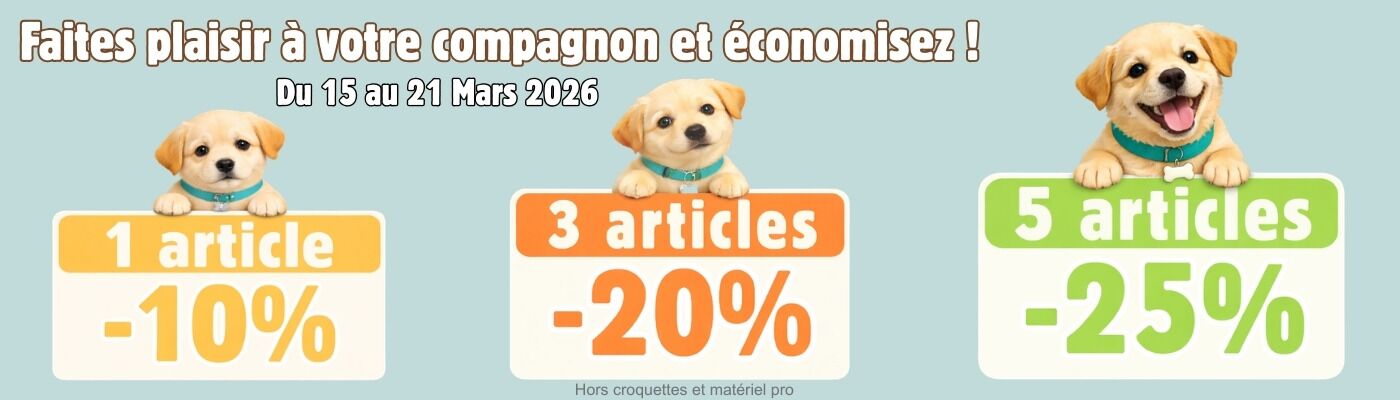 Promotion panier 10%, 20% et 25%